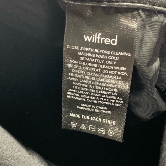 Wilfred Women's Black Leather straight leg Jeans - Picture 8 of 8